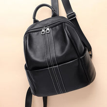 Load image into Gallery viewer, Women&#39;s Backpack Female Cowhide Leather Bags Genuine Leather Fashion Bag For Girls Teenage School Shoulder Mochila for Ladies