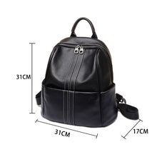 Load image into Gallery viewer, Women&#39;s Backpack Female Cowhide Leather Bags Genuine Leather Fashion Bag For Girls Teenage School Shoulder Mochila for Ladies