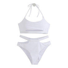 Load image into Gallery viewer, Women&#39;s Bikini Set High Waist Padded Biquini Solid Swimwear Swimsuit Brazilian Bikinis Beach Suit 2022 Koren Bathing Suits