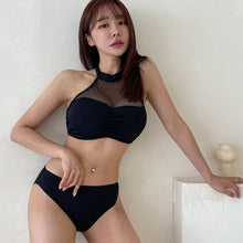 Load image into Gallery viewer, Women&#39;s Bikini Set Low Waist Padded Biquini High Neck Swimwear Swimsuit Brazilian Bikinis Beach Suit 2023 Koren Bathing Suits