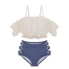 Load image into Gallery viewer, Women&#39;s Bikini Set Padded Off Shoulder Biquini High Waist Swimwear Swimsuit High Quality Beach Suit 2020 Koren Design