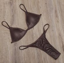 Load image into Gallery viewer, Women&#39;s Bikini Summer Beach Swimsuit Micro Swimwear Sexy V-Neck Thin Straps Low Waist Briefs Beachwear Brazilian Bikini 2021