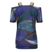 Load image into Gallery viewer, Women&#39;s Blouses Camouflage Print V-neck Short Sleeve Off Shoulder Top Casual Boho Sexy Blouse Women Bluzki Damskie Camisas 2021