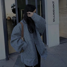 Load image into Gallery viewer, Women&#39;s Casual Loose Bomber Jacket 2023 NEW Spring Warm Women&#39;s fashion coat With Pockets Fashion Plush Solid Female Outwear