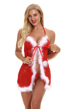 Load image into Gallery viewer, Women&#39;s Christmas Costume Sexy Lingerie Sleepwear Night Dress Xmas Lingerie Mesh Perspective Temptation Nightdress Best Gifts