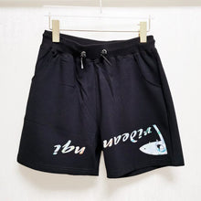 Load image into Gallery viewer, Women&#39;s Cotton Large Size Loose Leisure Sports Couple Suit Short Sleeve Pattern Universal Summer round Neck shirts and shorts