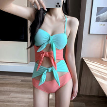 Load image into Gallery viewer, Women&#39;s Cut Out One Piece Swimwear Summer Beach Bathing Suit Solid Monokini Bow Front Swimsuit Padded Beachwear With Coves