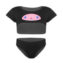Load image into Gallery viewer, Women&#39;s Erotic Bra Set Sexy Crop Top  with Briefs Panties Cartoon Printed Lingerie Suit Soft Underwear Sets Two-Piece Sleepwear