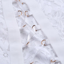 Load image into Gallery viewer, Women&#39;s High Turtleneck Backless Hollow out Nightwear Underwear Erotic Bodysuits Sexy Full Lace See-through Lingerie Cheongsam