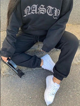 Load image into Gallery viewer, Women&#39;s High Waist Two Piece Set Winter Velvet Hoodies 2021 Autumn Jogging Sport Loose Thick Sweatpants y2k Tracksuit Femme
