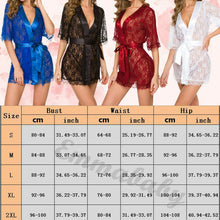 Load image into Gallery viewer, Women&#39;s Lingerie Pajamas Women&#39;s Lace Hollow  Sexy Babydoll Sleepwear Robes