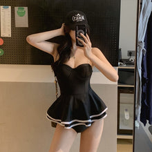 Load image into Gallery viewer, Women&#39;s One Piece Swimsuit Lace-up Solid Belly-cover Sexy Floral Fabala Bathing Suit Holiday Beach Wear Swimsuit Ladies 2023