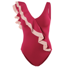 Load image into Gallery viewer, Women&#39;s One Piece Swimwear Summer Beach Bathing Suit Solid Monokini Open Back Swimsuit Padded Beachwear Korea Style