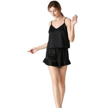 Load image into Gallery viewer, Women&#39;s Pajamas Pajama Sets Women Sleepwear Silk Slip Sleeping Dress Sexy Nightwear Shorts Home Clothes Nightgown Bedroom Set