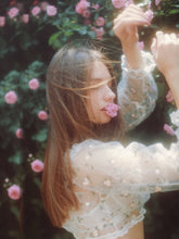 Load image into Gallery viewer, Women&#39;s Pajamas for Women Sexy White Lace Perspective Floral Embroidery Chiffon Tie Short Top Pajamas Sleepwear Pajama