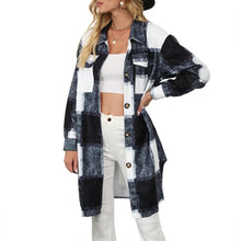 Load image into Gallery viewer, Women&#39;s Plaid Shirts Blouses Long Sleeve Female Casual Print Shirts Tops Loose Cotton Checked Lady Outwear Autumn New