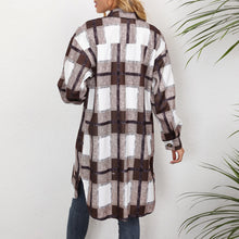 Load image into Gallery viewer, Women&#39;s Plaid Shirts Blouses Long Sleeve Female Casual Print Shirts Tops Loose Cotton Checked Lady Outwear Autumn New