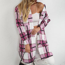 Load image into Gallery viewer, Women&#39;s Plaid Shirts Blouses Long Sleeve Female Casual Print Shirts Tops Loose Cotton Checked Lady Outwear Autumn New
