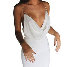 Load image into Gallery viewer, Women&#39;s Satin Ladies Lace-up Mid-length Dress Stacked Halter Sexy Streetwear Party Elegant 2021 Summer Festival Club