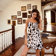 Load image into Gallery viewer, Women&#39;s Satin Nightdress Cute Nighty Sexy Chemise Comfy Sleepwear Female Nightgown Soft Homedress