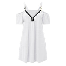 Load image into Gallery viewer, Women&#39;s Shirt Fashion V Neck Shirts Short Sleeve Solid Knit Loose Fitting Tops Loose Blouse Women Harajuku Shirts Blouse Femme