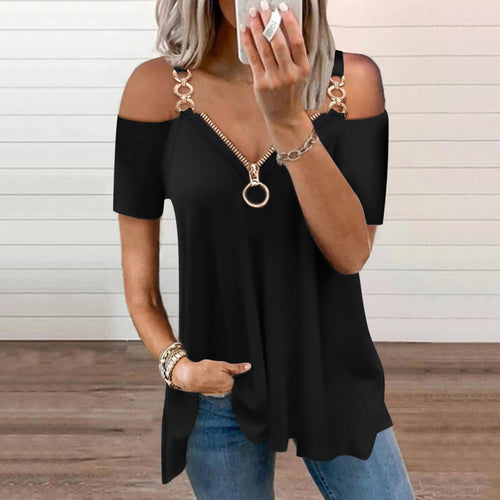 Women's Shirt Fashion V Neck Shirts Short Sleeve Solid Knit Loose Fitting Tops Loose Blouse Women Harajuku Shirts Blouse Femme