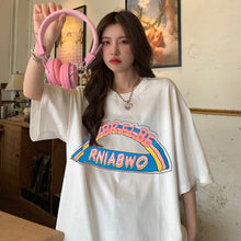 Load image into Gallery viewer, Women&#39;s Short-Sleeved T-shirt Young Girl Casual Loose Fashion Summer Top Plus Size Korean Clothes Kawaii Tee Shirt Femme 2021