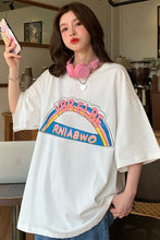 Load image into Gallery viewer, Women&#39;s Short-Sleeved T-shirt Young Girl Casual Loose Fashion Summer Top Plus Size Korean Clothes Kawaii Tee Shirt Femme 2021