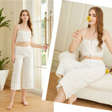 Load image into Gallery viewer, Women&#39;s Sleepwear Short Set Silk Sexy Pijamas for Women Pajama Set Sweet Soft Comfortable Short Sleeve Nighties Summer Pijama