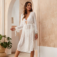 Load image into Gallery viewer, Women&#39;s Summer Swimsuit Cover Ups Lace Floral Crochet Beachwear Long Kimono Cardigan