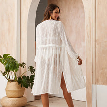 Load image into Gallery viewer, Women&#39;s Summer Swimsuit Cover Ups Lace Floral Crochet Beachwear Long Kimono Cardigan