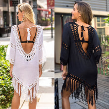 Load image into Gallery viewer, Women&#39;s Swimsuit Cover Ups Summer Beachwear Bikini Coverup Casual Tassel Sun Dress For The Beach  Bathing Suit