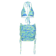 Load image into Gallery viewer, Women&#39;s Swimwear 2021 Summer Beach Dress Sexy Woman Clothes Suits With Skirt Beach Cover up Beach Tunic Summer Light Dresses