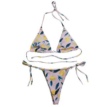 Load image into Gallery viewer, Women&#39;s Swimwear Sexy Two Piece Set Beachwear V Neck Bikini Set Summer Swimsuit Female Brazilian Biquini Купальник 2022 Новинка