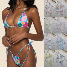 Load image into Gallery viewer, Women&#39;s Swimwear Sexy Two Piece Set Beachwear V Neck Bikini Set Summer Swimsuit Female Brazilian Biquini Купальник 2022 Новинка
