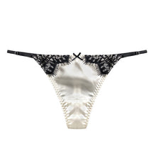Load image into Gallery viewer, Women&#39;s Thong For Sex Silk Panties Female Underwear Seamless Lace Lingerie Low-Rise Ladies Underpants Sex G-string Thong
