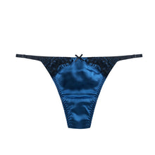 Load image into Gallery viewer, Women&#39;s Thong For Sex Silk Panties Female Underwear Seamless Lace Lingerie Low-Rise Ladies Underpants Sex G-string Thong