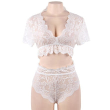 Load image into Gallery viewer, Women&#39;s Underwear Plus Size Lingerie Fat Mom Perspective Hot Passion Temptation Lace Bikini Set Plus Size Lingerie Erotic 5XL