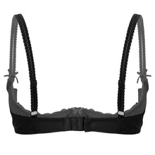 Load image into Gallery viewer, Women&#39;s Underwear Sexy Exotic Bra Lace Lingerie Adjustable Spaghetti Shoulder Straps Open Cups Bra Push Up Underwire Bra Tops