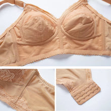 Load image into Gallery viewer, Women&#39;s Wireless Plus Size Non Padded Floral Lace Comfortable Bra 32 34 36 38 40 42 44 46 B C D E F G H