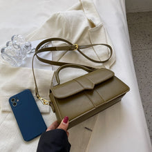 Load image into Gallery viewer, Women&#39;s casual shoulder bag Fashion small handbag Solid color artificial leather messenger bag Mobile phone bag