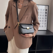 Load image into Gallery viewer, Women&#39;s fashion shoulder bag square small bag mobile phone bag solid leather vintage mini small bag zipper women&#39;s bag flap