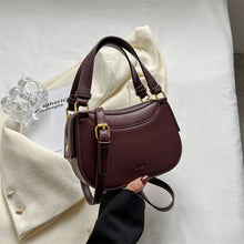 Load image into Gallery viewer, Women&#39;s fashion small handbag casual shoulder bag mini messenger bag mobile bag purse zipper leather women&#39;s bag