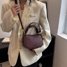 Load image into Gallery viewer, Women&#39;s fashion small handbag casual shoulder bag mini messenger bag mobile bag purse zipper leather women&#39;s bag