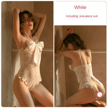 Load image into Gallery viewer, Women&#39;s lingerie lace opening crotch tempting jumpsuits erotic clothes adults sheer bodysuit slutty stripper clothes see through