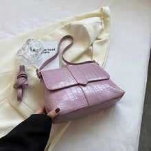 Load image into Gallery viewer, Women&#39;s new style shoulder bag stone grain messenger bag flip type women&#39;s bag zipper women&#39;s bag