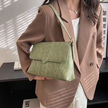 Load image into Gallery viewer, Women&#39;s new style shoulder bag stone grain messenger bag flip type women&#39;s bag zipper women&#39;s bag