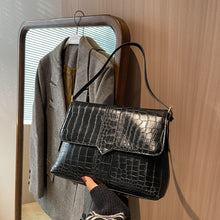 Load image into Gallery viewer, Women&#39;s new style shoulder bag stone grain messenger bag flip type women&#39;s bag zipper women&#39;s bag