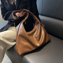 Load image into Gallery viewer, Women&#39;s shoulder bag Fashion big bag Daily shopping bag Casual solid leather women&#39;s bag Luxury designer bag