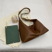 Load image into Gallery viewer, Women&#39;s shoulder bag Fashion big bag Daily shopping bag Casual solid leather women&#39;s bag Luxury designer bag
